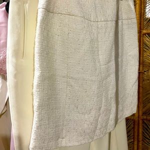 BANANA REPUBLIC TWEED WHITE MINI SKIRT